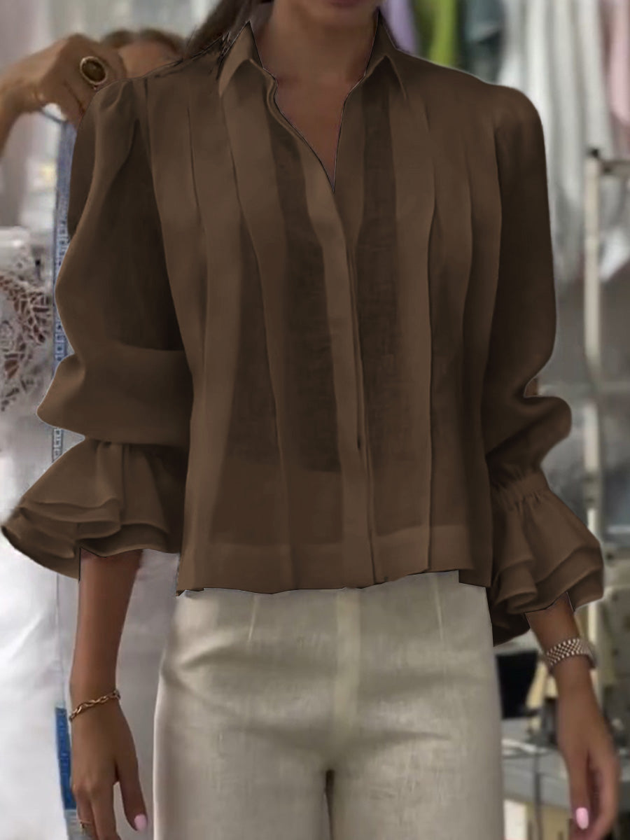 Orvianne™ blouse with pleats