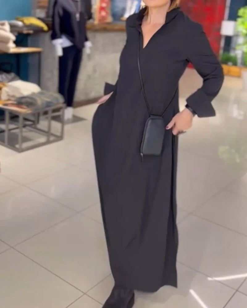Druvelis™ Long Dress with Slit
