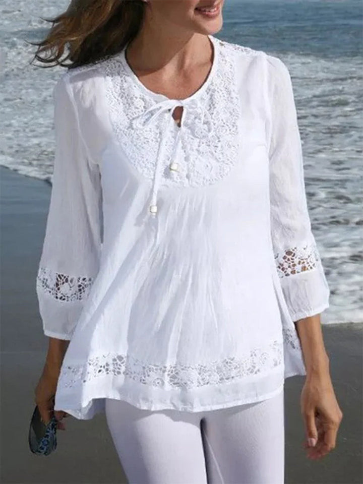 Cavelle™ Lace Sleeve Shirt