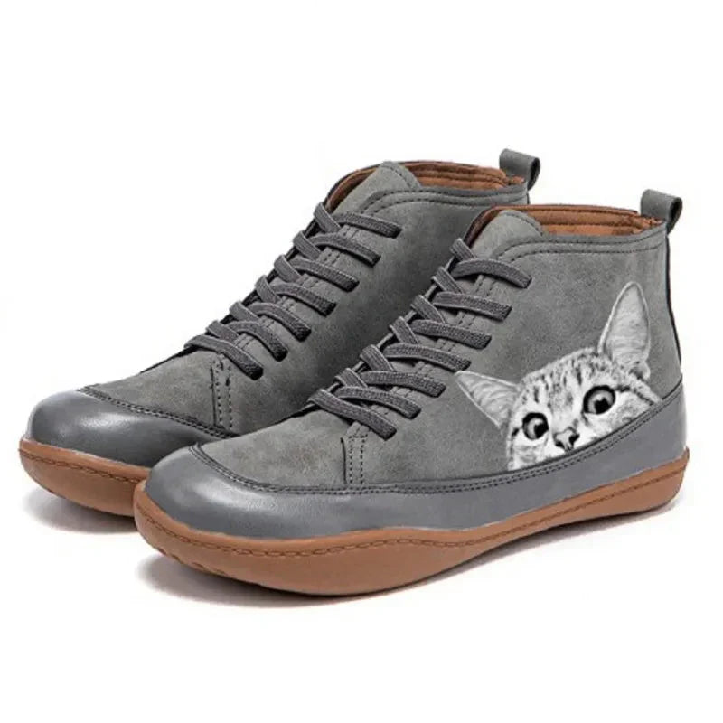 Thavriel™ ankle boots for cat lovers