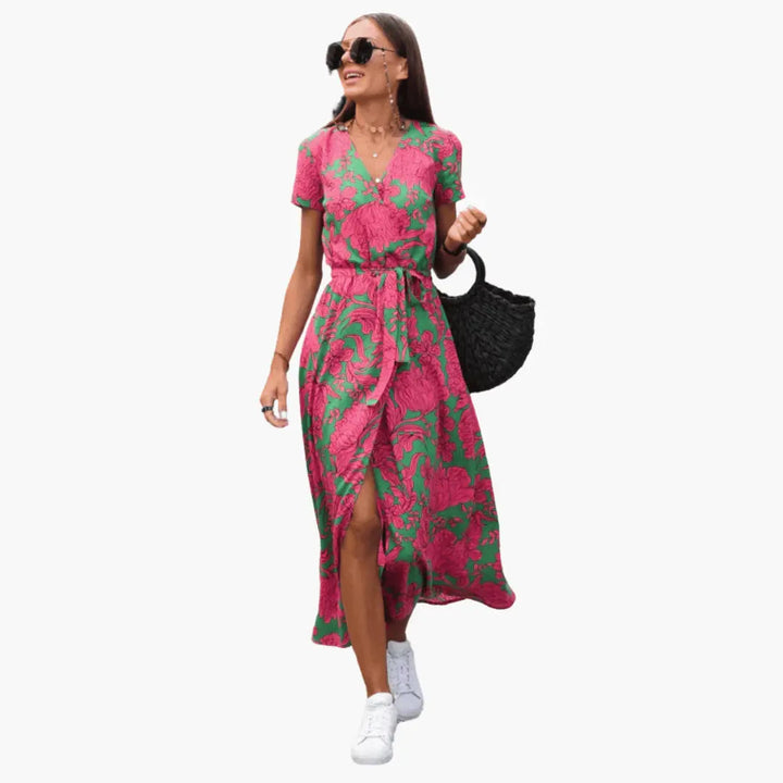 Calista™ Elegant Wrap Dress