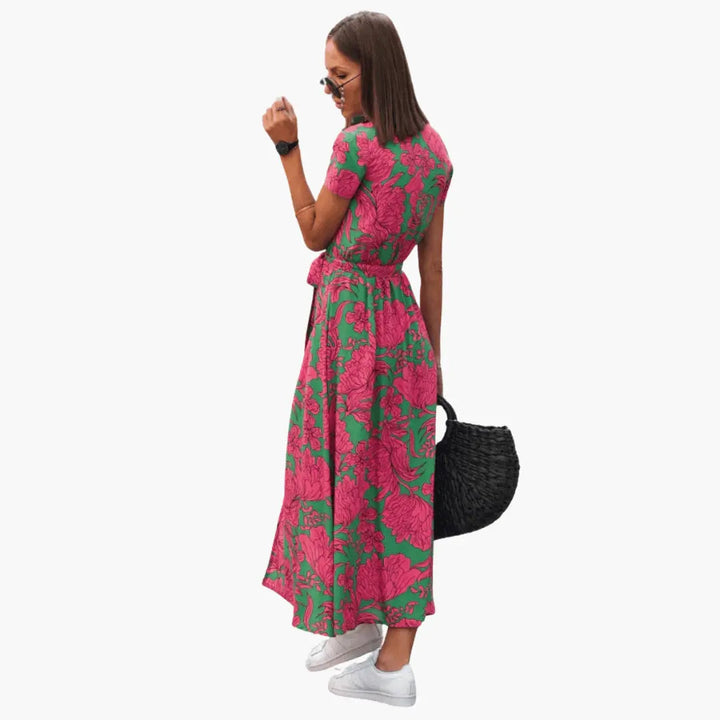 Calista™ Elegant Wrap Dress