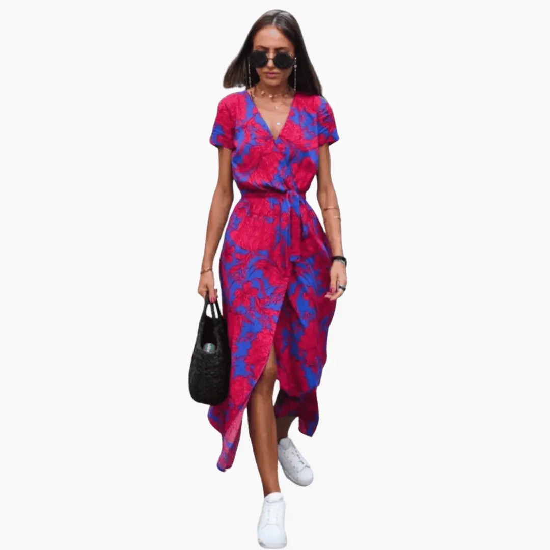 Calista™ Elegant Wrap Dress