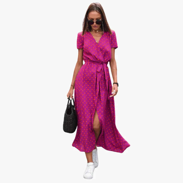 Calista™ Elegant Wrap Dress