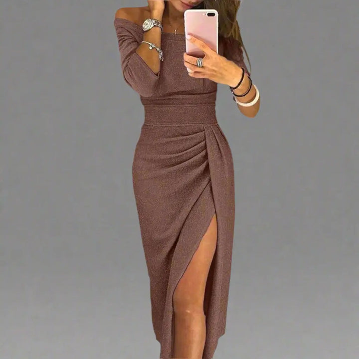 Eliza™ Sparkling Evening Dress with Slit