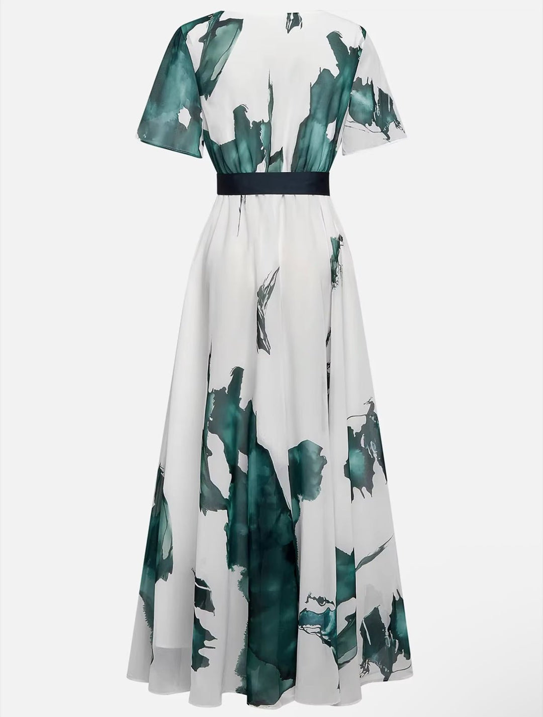 Elvano™ maxi dress with watercolor pattern