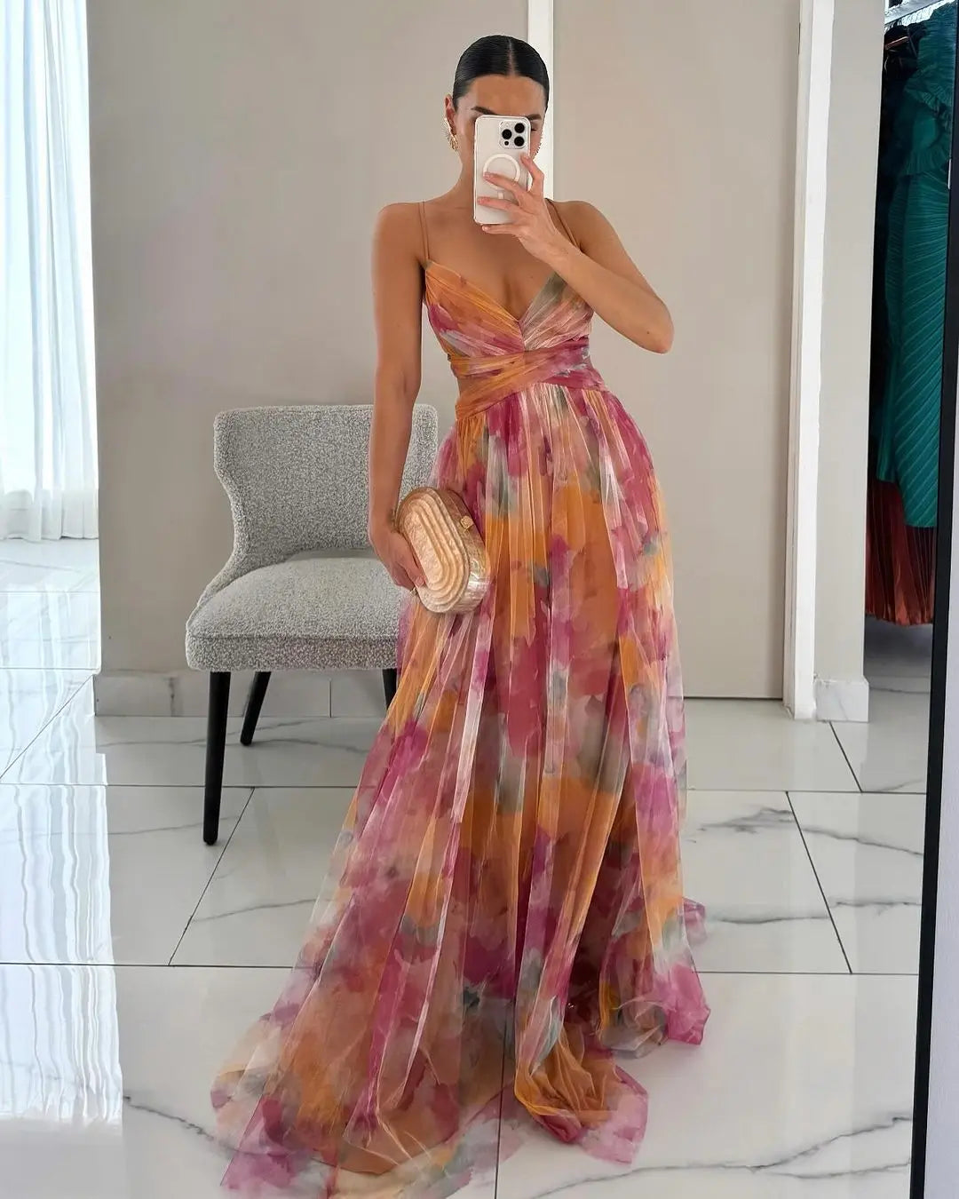 Fenja™ Long Dress with Floral Design