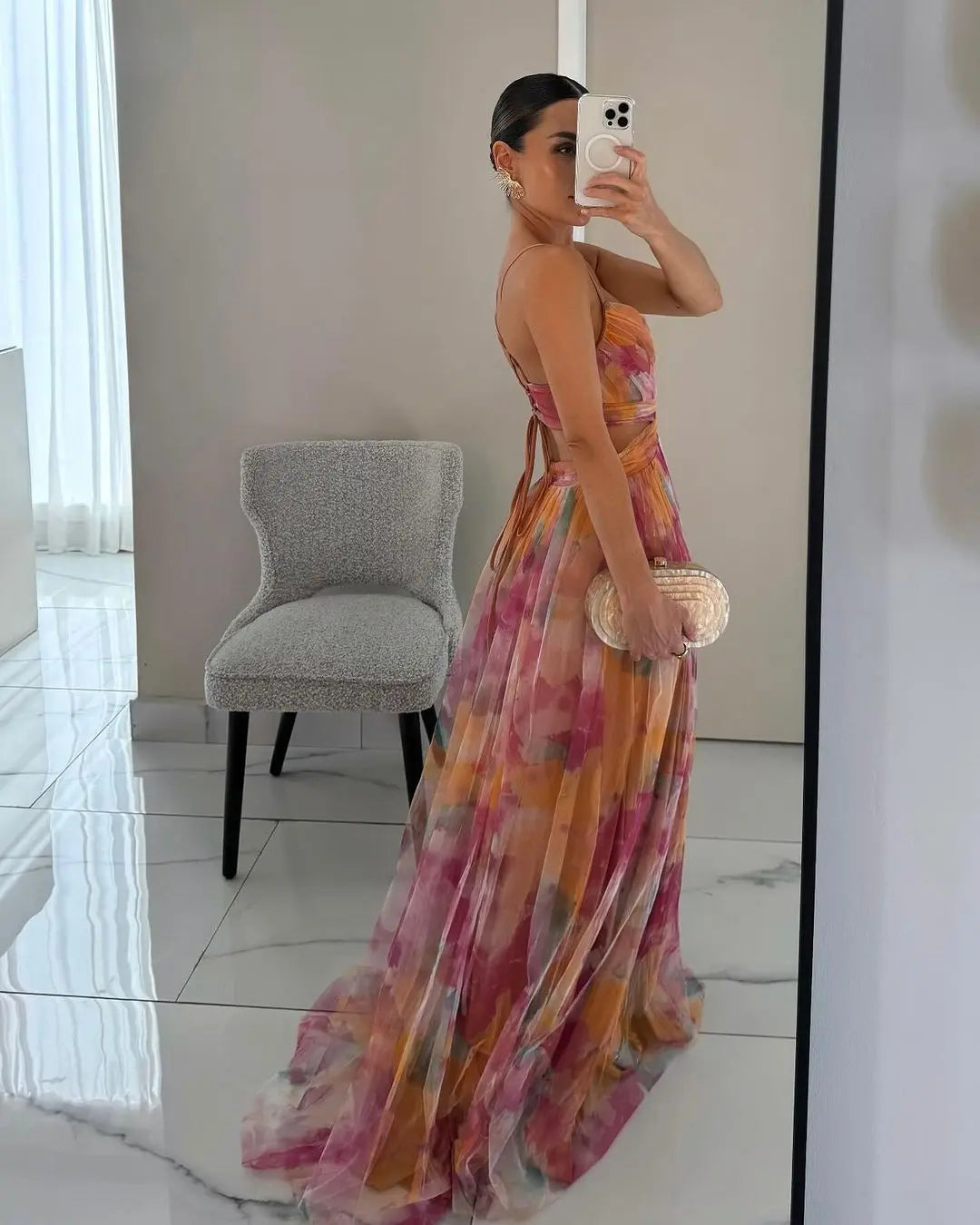 Fenja™ Long Dress with Floral Design