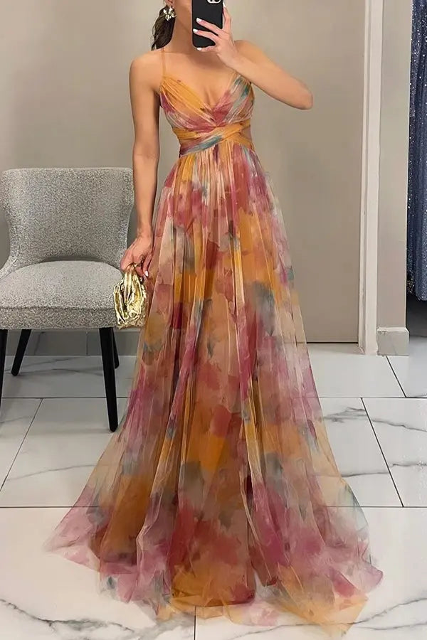 Fenja™ Long Dress with Floral Design