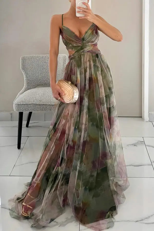 Fenja™ Long Dress with Floral Design