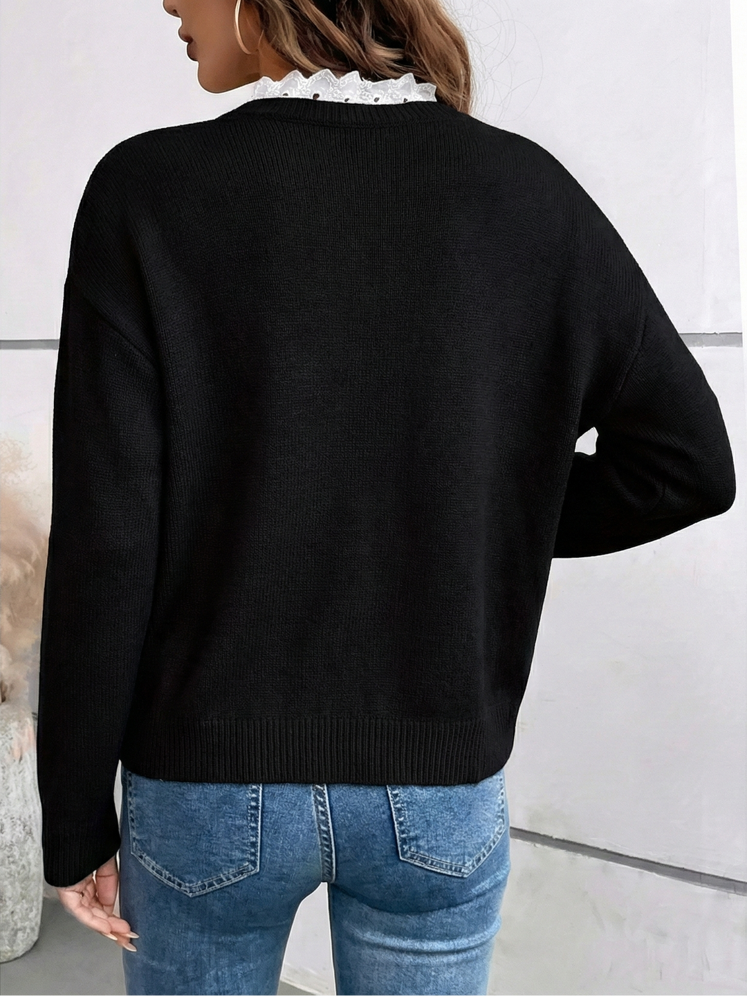 Lacira™ Chic Collar Sweater