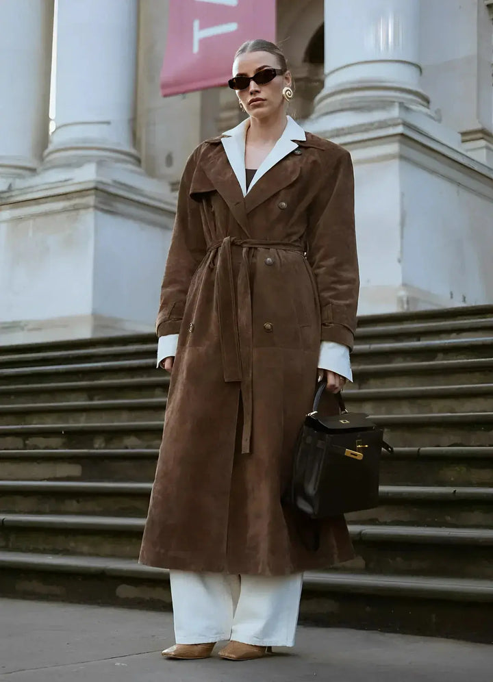 Hellen™ suede coat with style