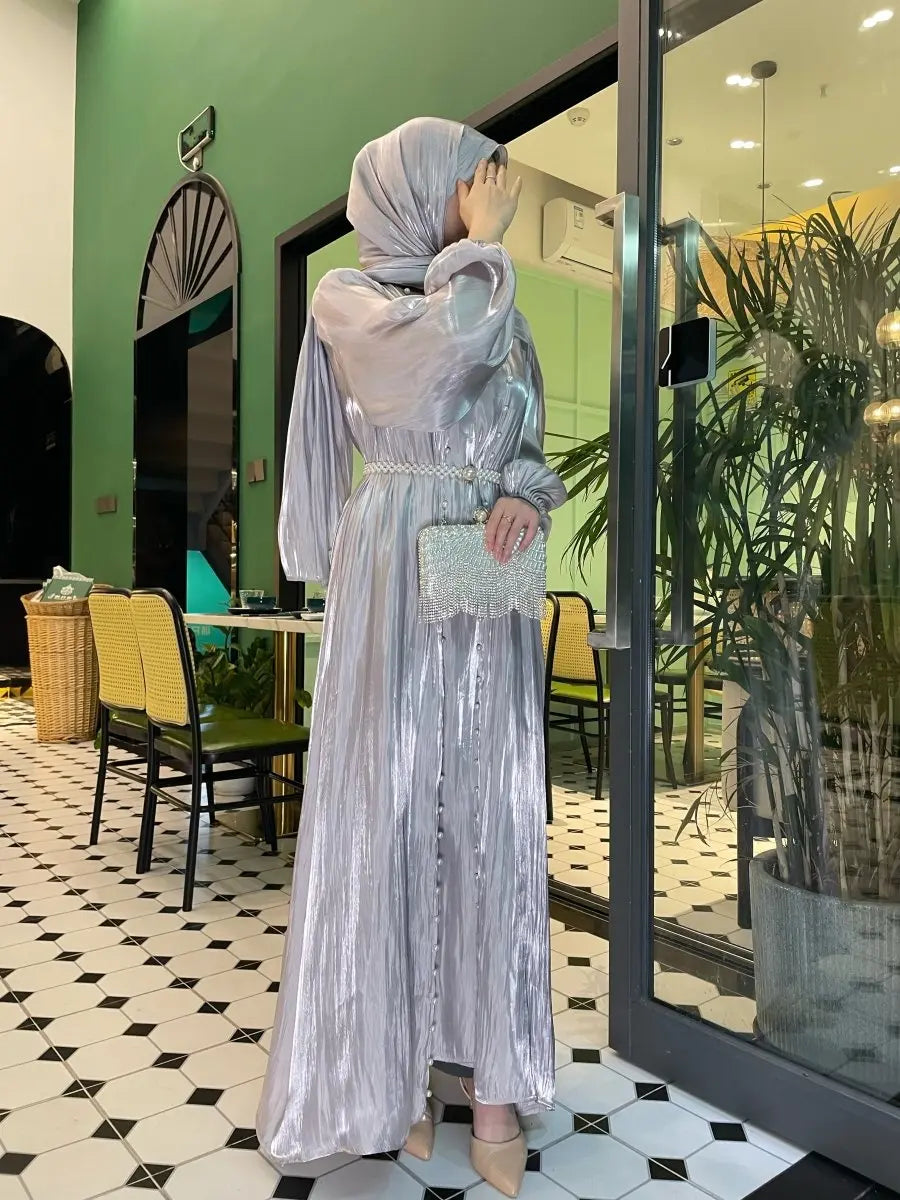 Hidaya™ Luxury Abaya Set with Pearls