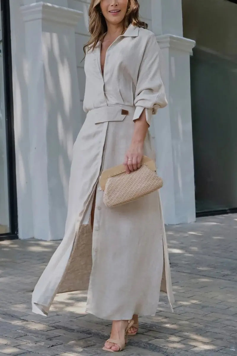 Jeanina™ maxi dress with V-neckline