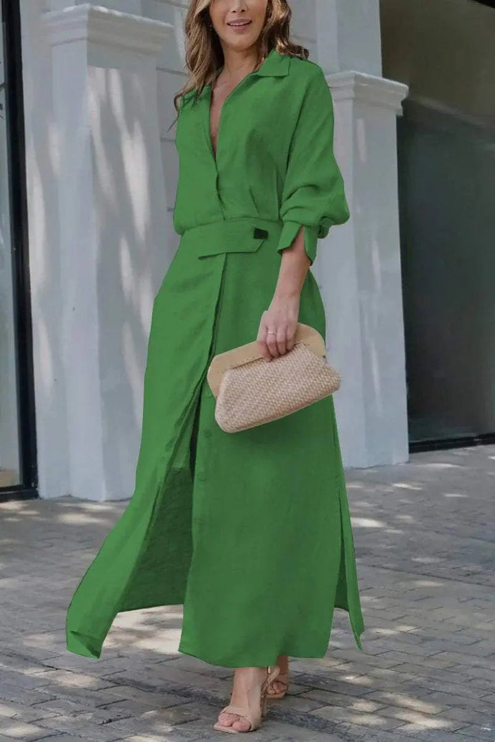 Jeanina™ maxi dress with V-neckline