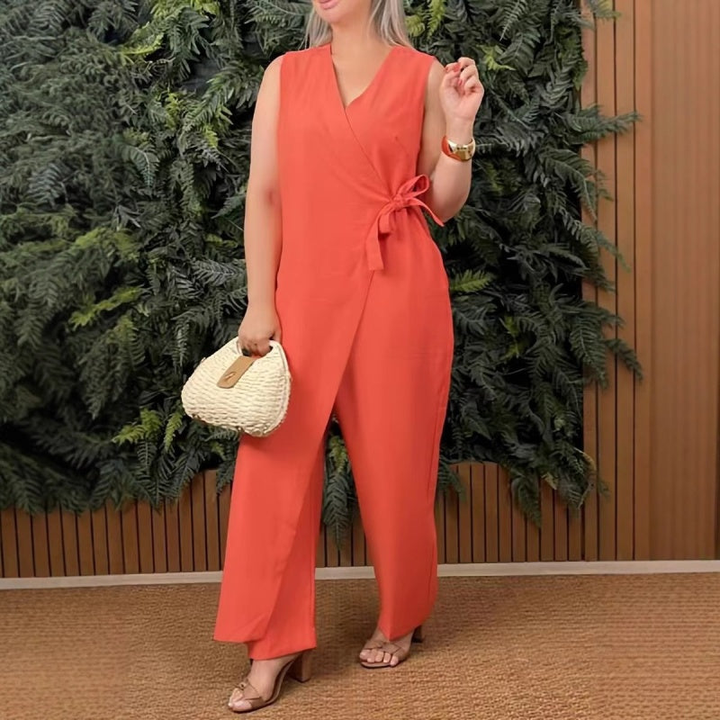 Kiora™ Casual Jumpsuit with V-Neck
