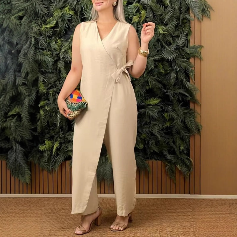 Kiora™ Casual Jumpsuit with V-Neck