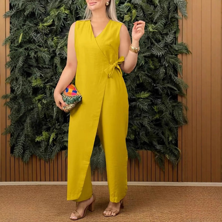 Kiora™ Casual Jumpsuit with V-Neck