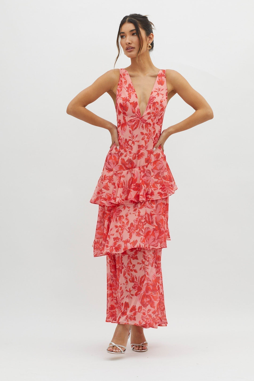 Lenora™ midi dress with floral print