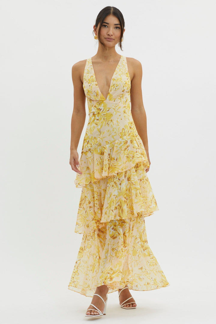 Lenora™ midi dress with floral print
