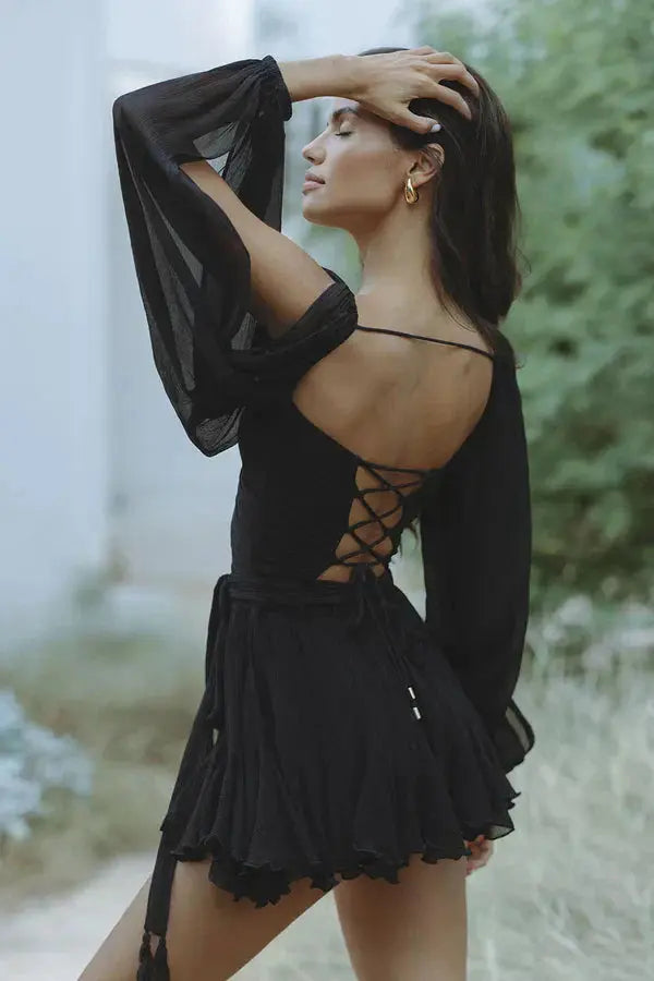 Liora™ mini dress with balloon sleeves