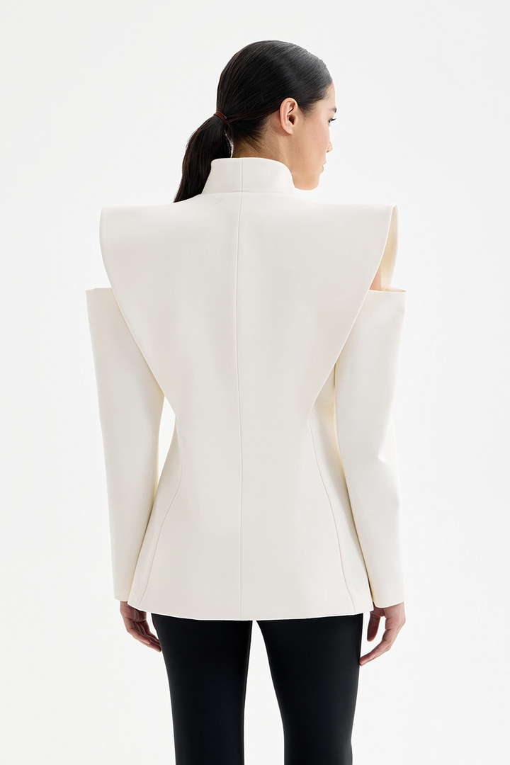 Lorvane™ Sculptural Blazer with Shoulder Detail