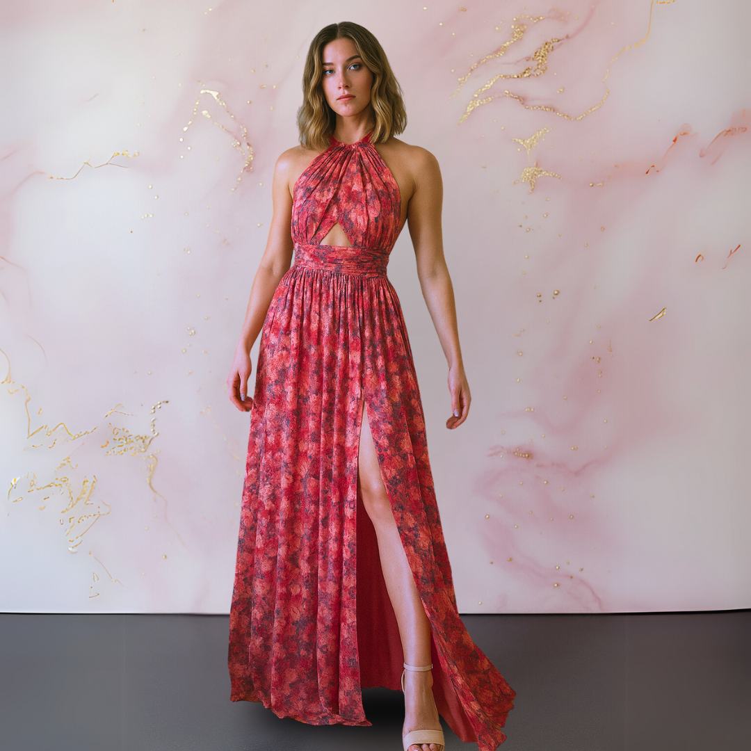 Lumina™ dress with elegant floral print