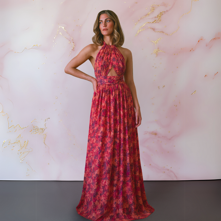 Lumina™ dress with elegant floral print