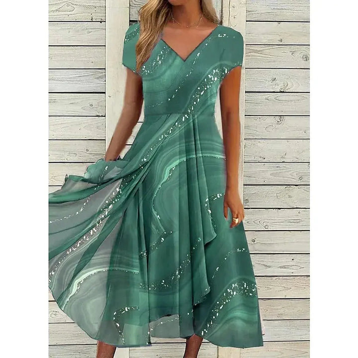 Noelia™ Feminine V-Neck Dress