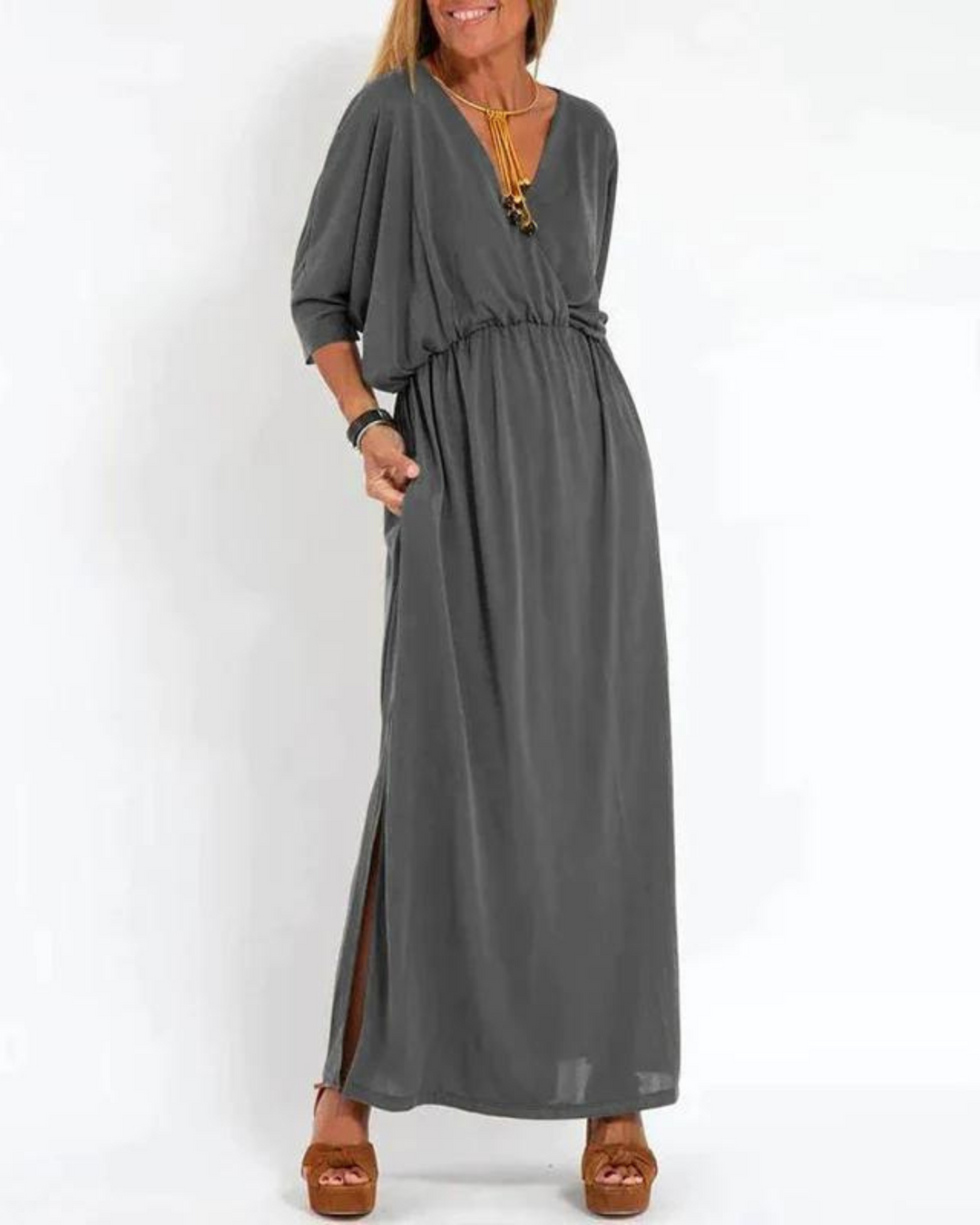 Odina™ Vintage-inspired Maxi Dress