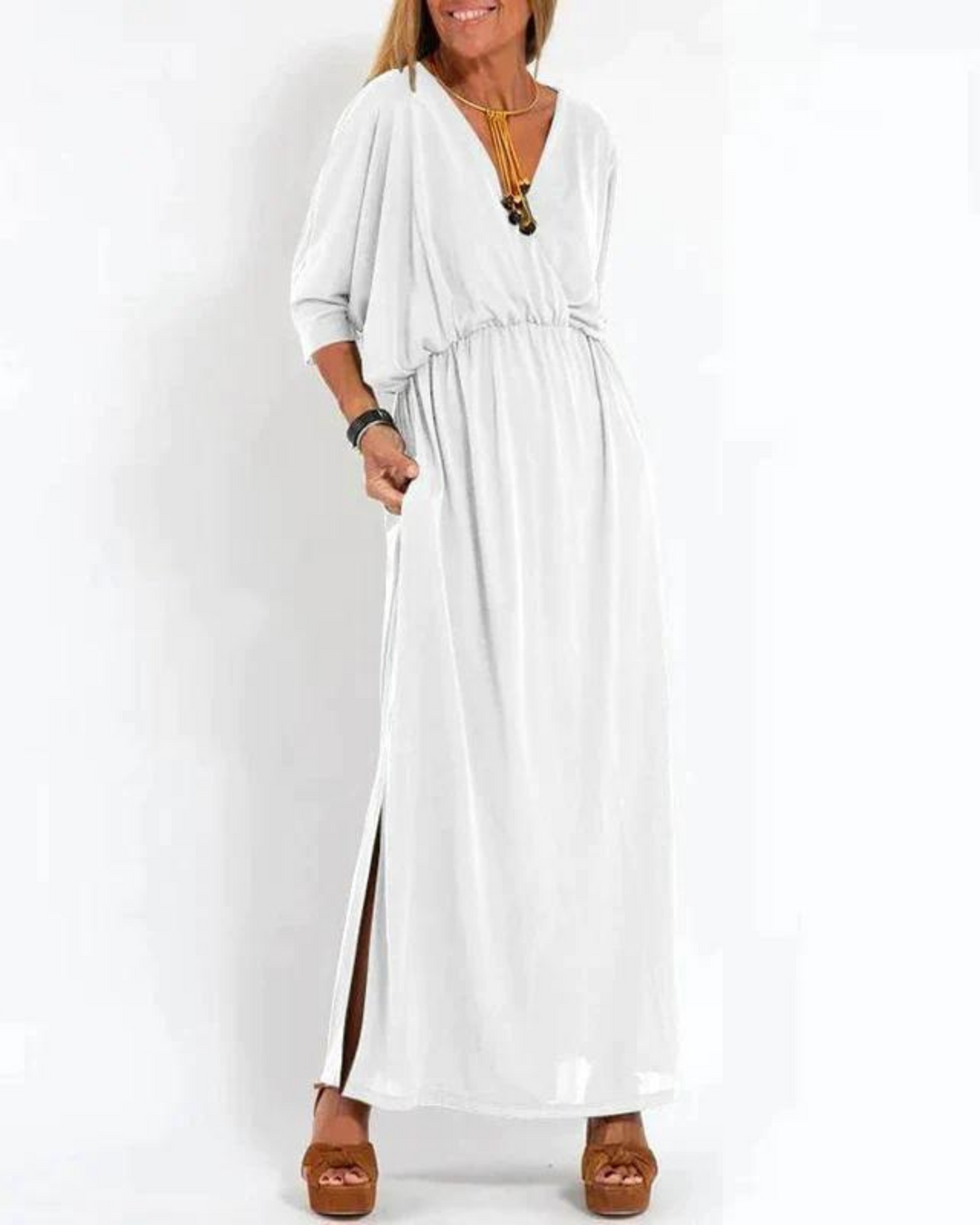 Odina™ Vintage-inspired Maxi Dress