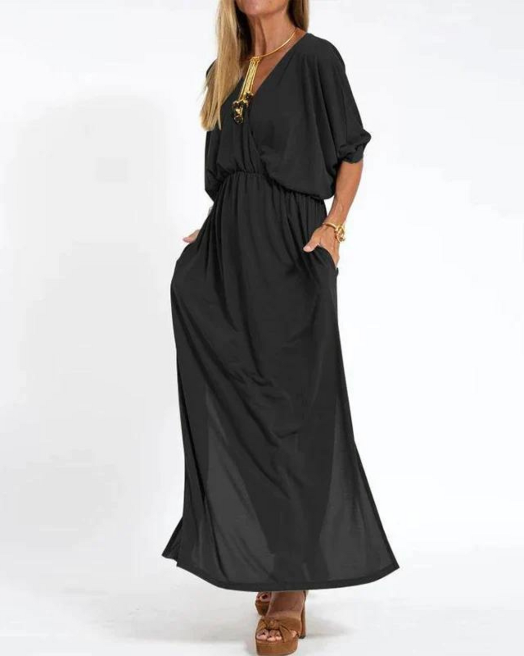 Odina™ Vintage-inspired Maxi Dress