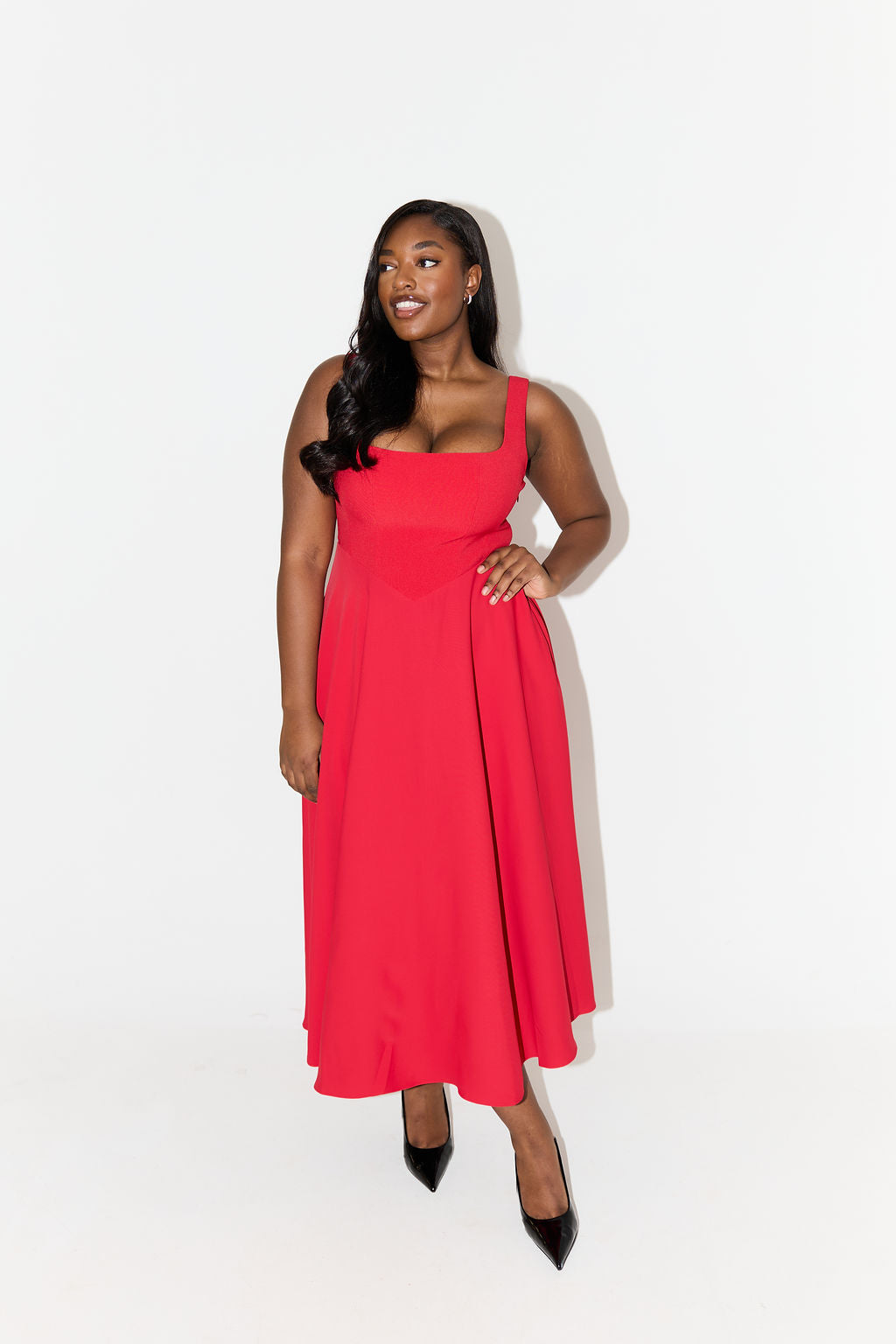 Renée™ Timeless midi dress with flowing cut
