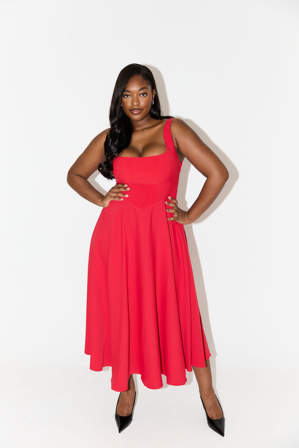 Renée™ Timeless midi dress with flowing cut
