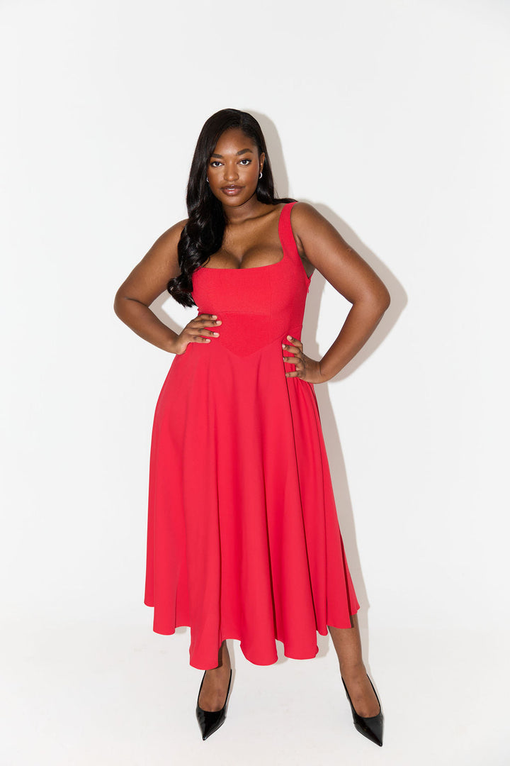 Renée™ Timeless midi dress with flowing cut