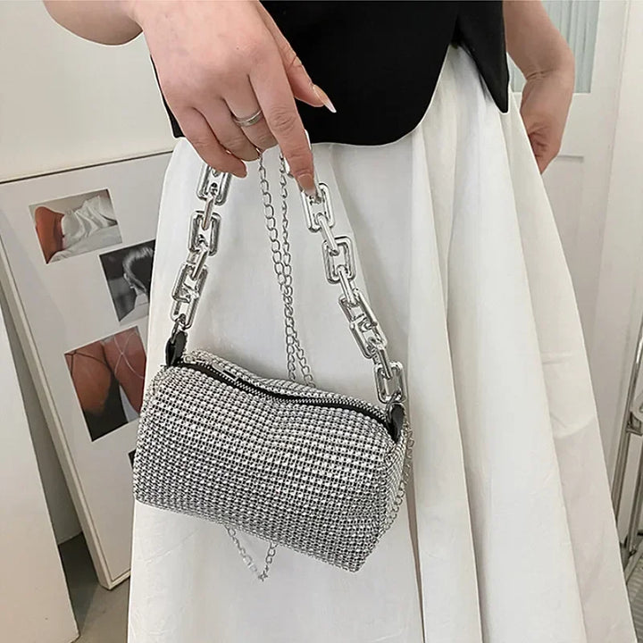 Sarli™ Rhinestone Bucket Bag