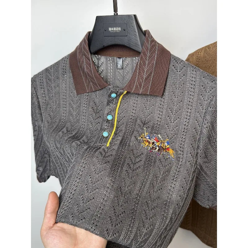 Elarin™ Ribbed Collar Shirt