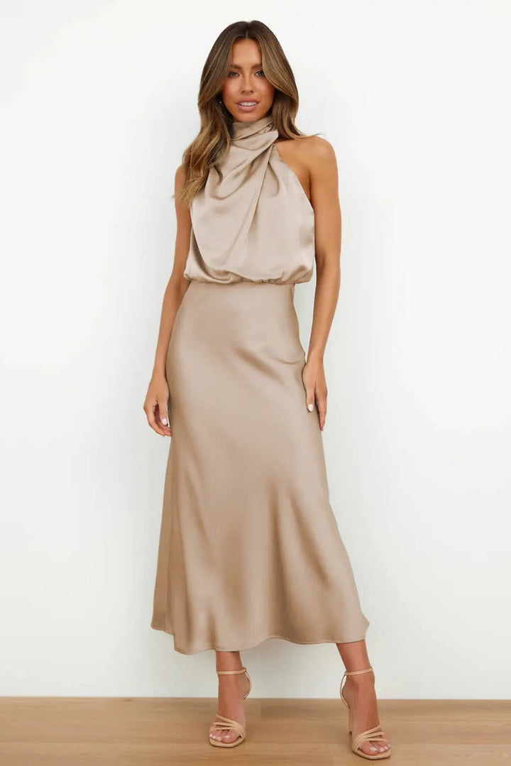 Selene™ Halterneck Long Dress