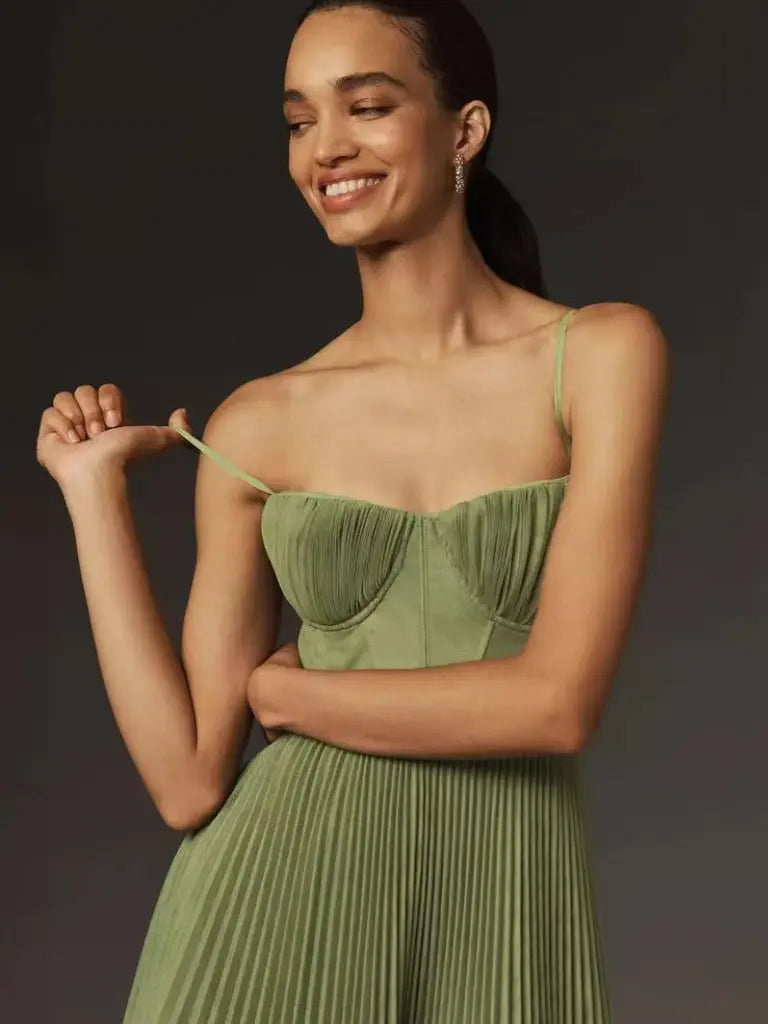 Stefina™ Corset Pleated Dress made of Tulle