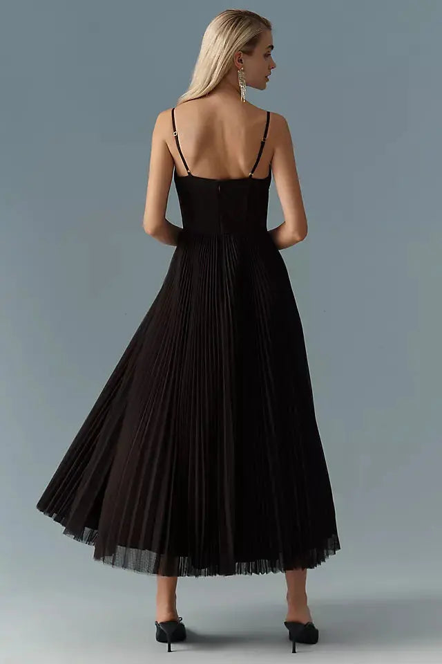 Stefina™ Corset Pleated Dress made of Tulle