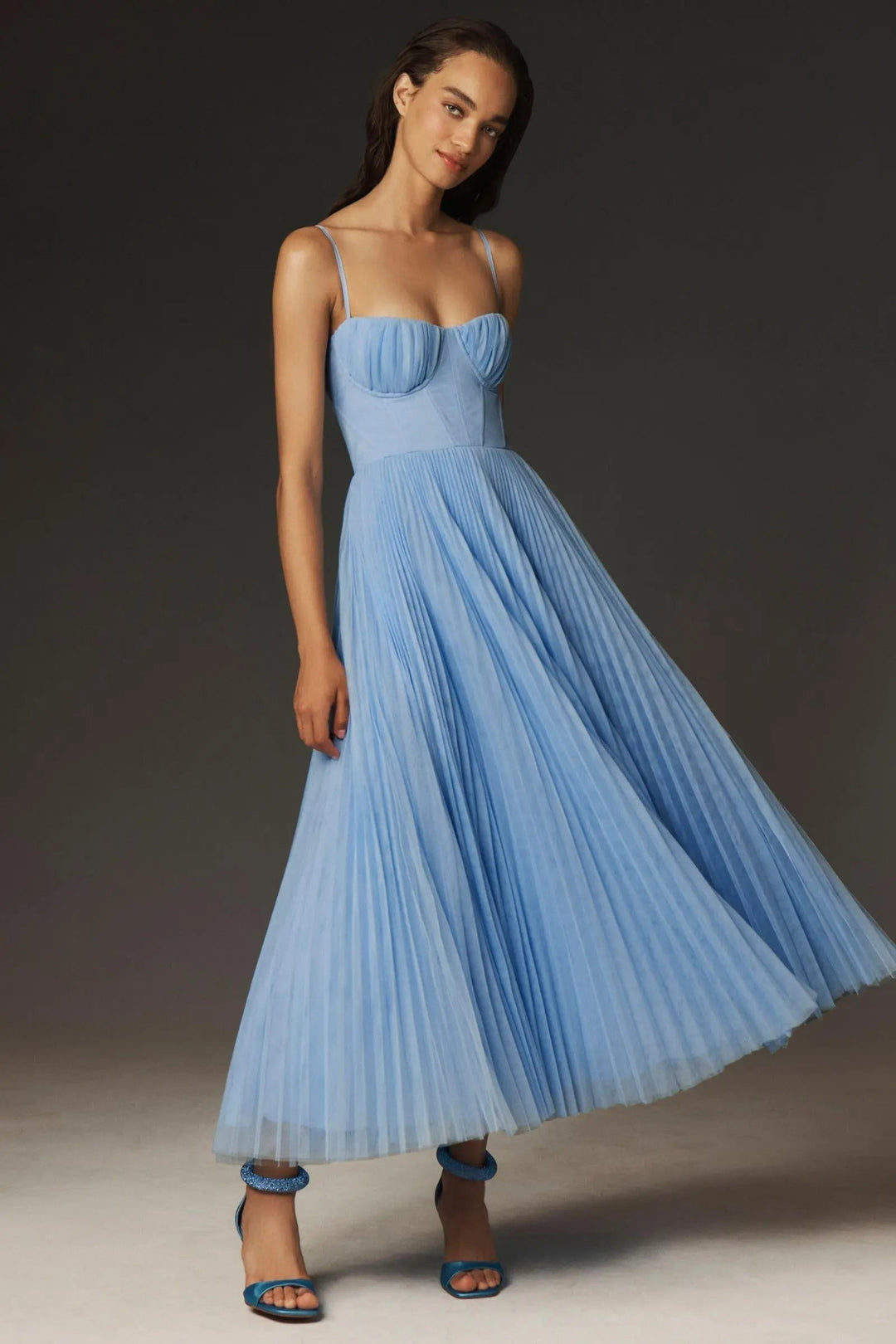Stefina™ Corset Pleated Dress made of Tulle