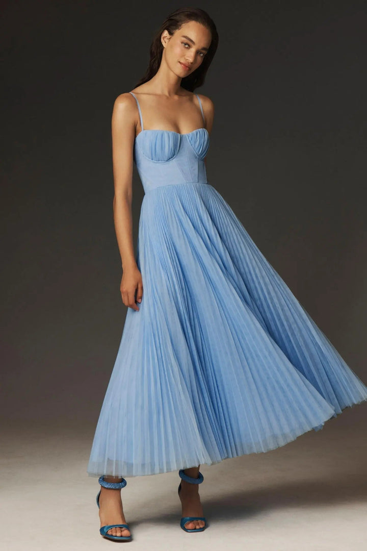 Stefina™ Corset Pleated Dress made of Tulle