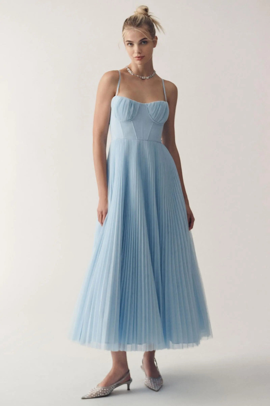 Stefina™ Corset Pleated Dress made of Tulle