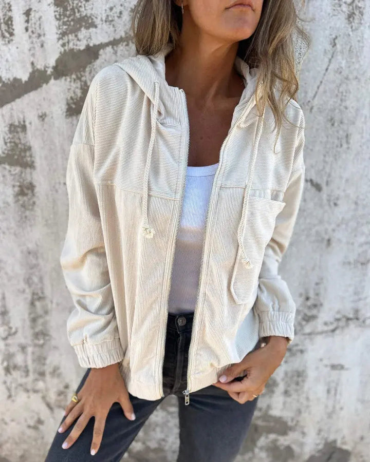 Veralisa™ Cord Fabric Jacket with Style