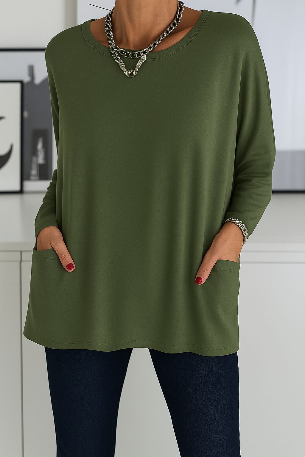 Clavien™ Long Knit Tunic