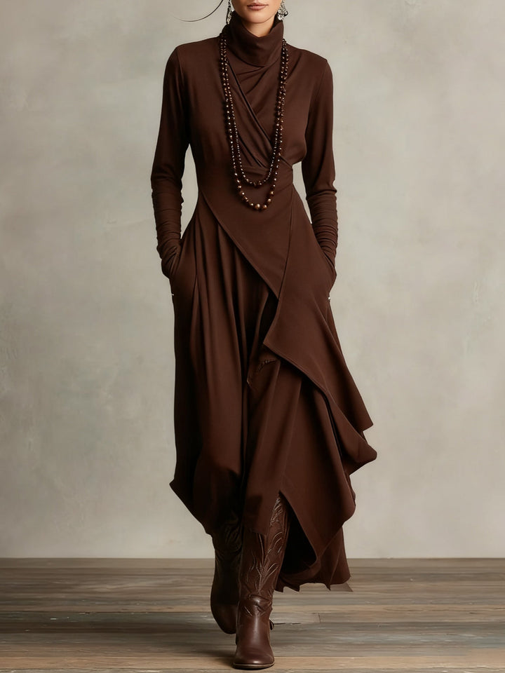 Dravelle™ Draped Maxi Dress