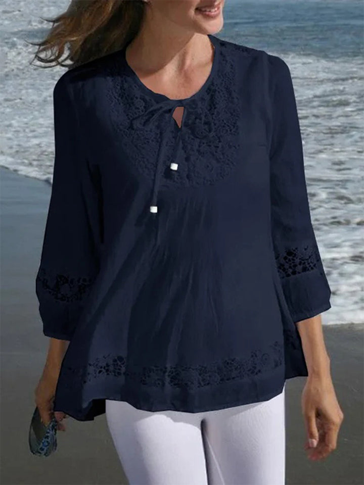 Cavelle™ Lace Sleeve Shirt