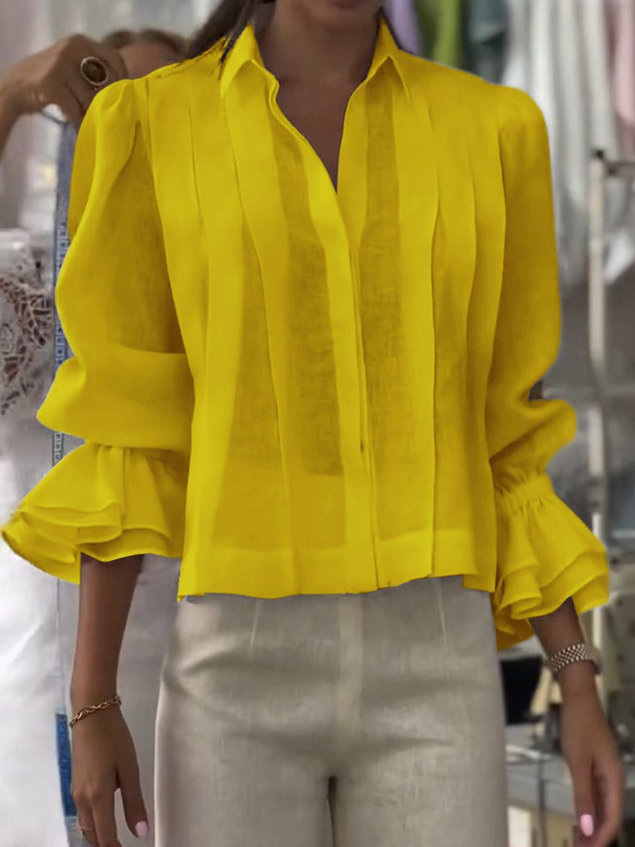 Orvianne™ blouse with pleats