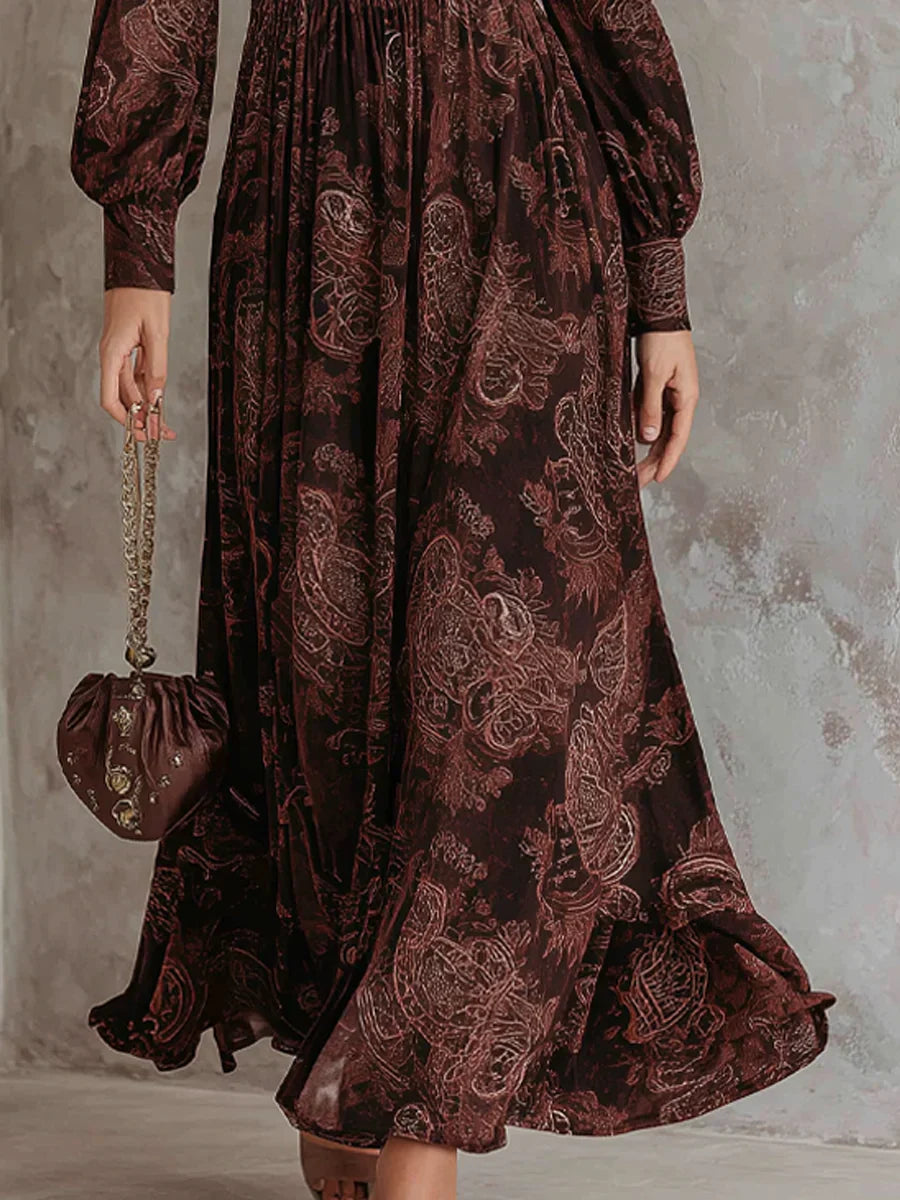 Maxi-jupe zippée Paisley Amvexa™