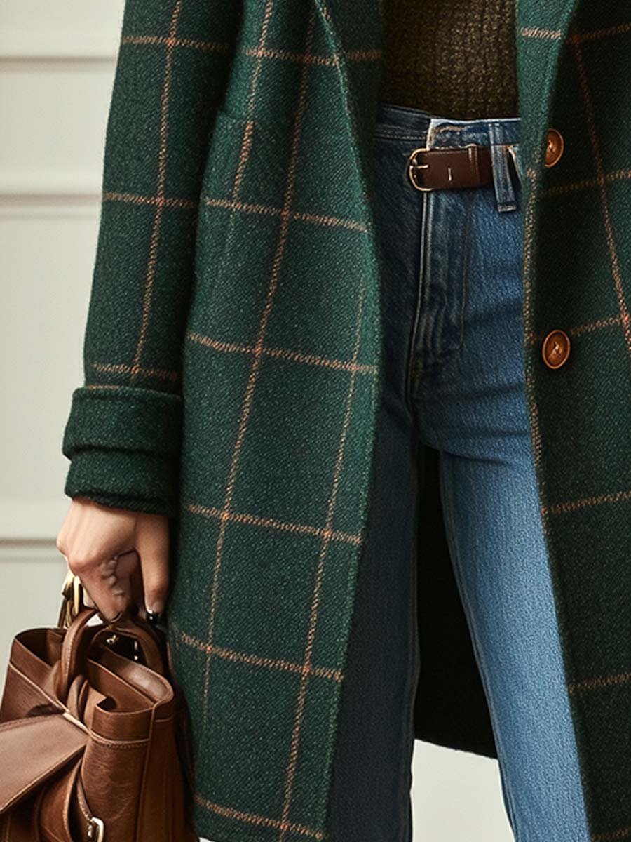 Selvik™ Retro Tweed Coat